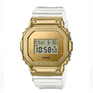 New in box! Men's Digital Clear Resin Strap Watch 43mm GM5600SG-9 $220 retail!